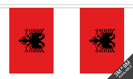 Flagmania Albania Bunting, 9 metre bunting