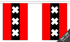 Flagmania Amsterdam Bunting, 9 metre bunting