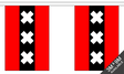 Amsterdam 3 metre bunting, 10 flags - Flagmania