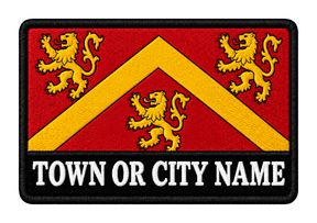 Anglesey personalised county patch artwork preview, 90 x 60mm