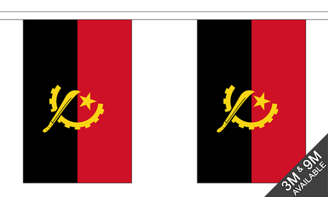Angola 3 metre bunting, 10 flags - Flagmania