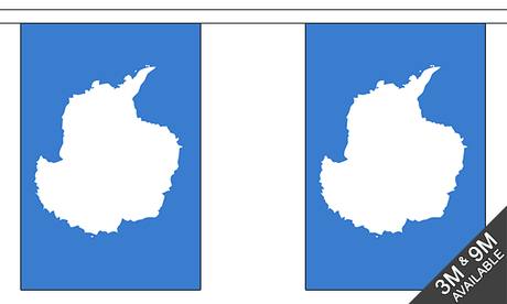 Antarctica 3 metre bunting, 10 flags - Flagmania