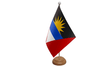 Flagmania Antigua and Barbuda wooden hand flags, 9x6 inch, pack of 12, no bases