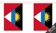 Antigua and Barbuda 3 metre bunting, 10 flags - Flagmania
