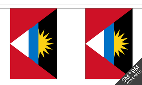Antigua and Barbuda 3 metre bunting, 10 flags - Flagmania