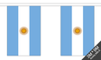 Argentina 3 metre bunting, 10 flags - Flagmania