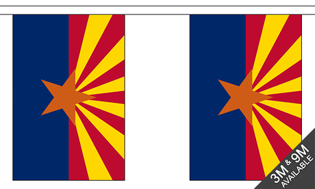 Arizona 3 metre bunting, 10 flags - Flagmania