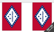 Flagmania Arkansas Bunting, 9 metre bunting