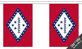 Flagmania Arkansas Bunting, 9 metre bunting
