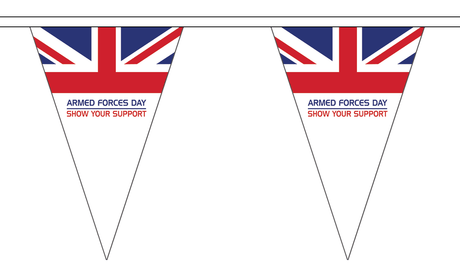 Flagmania Armed Forces Day 5 metre bunting