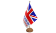 Flagmania Armed Forces Day wooden hand flags, 9x6 inch, pack of 12, no bases