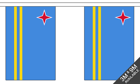 Flagmania Aruba Bunting, 9 metre bunting