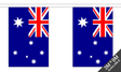 Australia 3 metre bunting, 10 flags - Flagmania