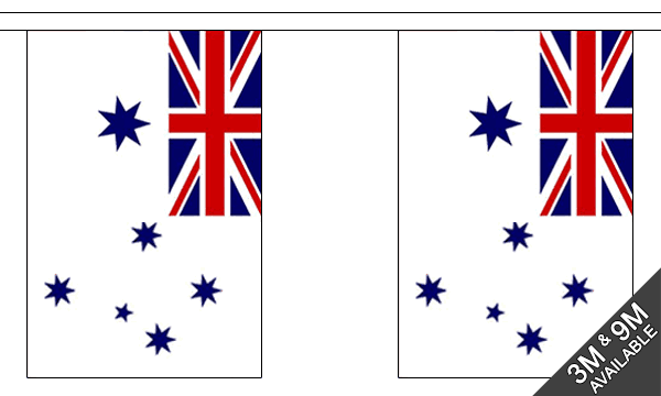 Flagmania Australia Navy Ensign Bunting, 9 metre bunting