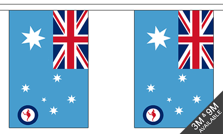 Australia RAF Ensign 3 metre bunting, 10 flags - Flagmania