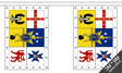 Australia Royal Standard 3 metre bunting, 10 flags - Flagmania