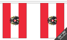 Flagmania Austria Crest Bunting, 9 metre bunting