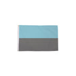 Autosexual Pride Flag 5ft x 3ft in light blue and grey with metal eyelets