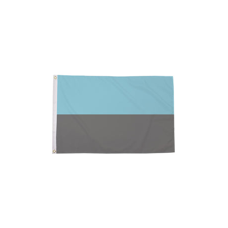 Autosexual Pride Flag 5ft x 3ft in light blue and grey with metal eyelets