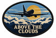 Above The Clouds embroidered patch design preview - 110mm