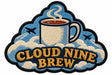 Cloud Nine Brew embroidered patch design preview - 110mm