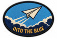 Into The Blue embroidered patch design preview - 110mm