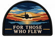 For Those Who Flew embroidered patch design preview - 110mm