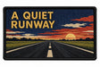 A Quiet Runway embroidered patch design preview - 120mm