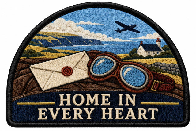 Home In Every Heart embroidered patch design preview - 110mm