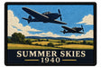 Summer Skies 1940 embroidered patch design preview - 130mm