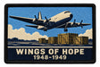 Wings Of Hope 1948 1949 embroidered patch design preview - 130mm