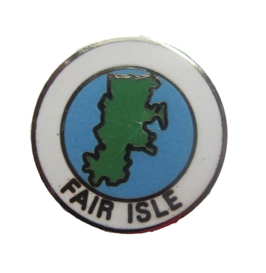 Fair Isle Quality Enamel Lapel Pin Badge image 0