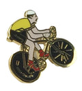 Tour De France Overall Leader Yellow Jersey Cycling Biker Enamel Badge image 0
