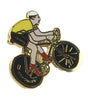 Tour De France Overall Leader Yellow Jersey Cycling Biker Enamel Badge image 0