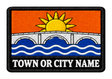 Banffshire personalised county patch artwork preview, 90 x 60mm