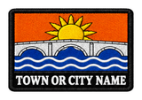 Banffshire personalised county patch artwork preview, 90 x 60mm
