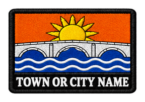 Banffshire personalised county patch artwork preview, 90 x 60mm