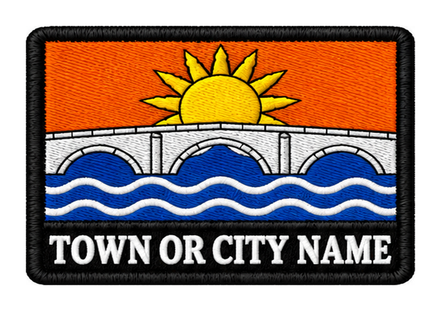 Banffshire personalised county patch artwork preview, 90 x 60mm