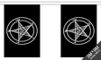 Baphomet Church of Satan 3 metre bunting, 10 flags - Flagmania