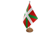 Flagmania Basque wooden hand flags, 9x6 inch, pack of 12, no bases