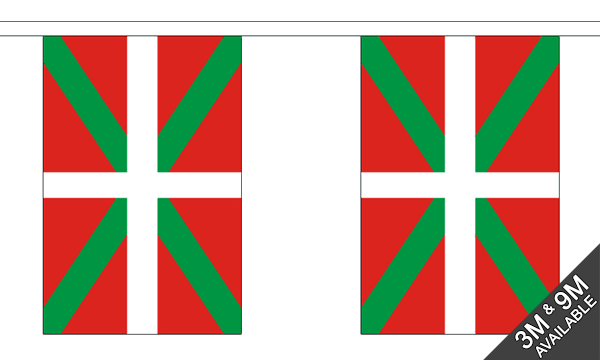 Flagmania Basque Bunting, 9 metre bunting