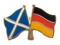 Scotland & Germany Flags Friendship Courtesy Enamel Lapel Pin Badge (D2) image 0