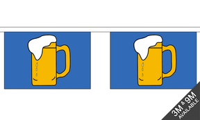 Beer 3 metre bunting, 10 flags - Flagmania