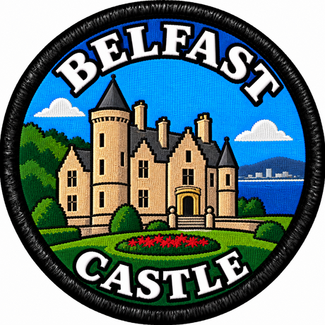 Belfast Castle 80mm Embroidered Patch