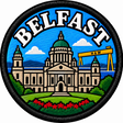 Belfast City Hall 80mm Embroidered Patch
