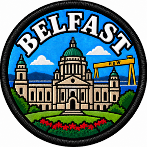 Belfast City Hall 80mm Embroidered Patch