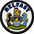Belfast Coat of Arms 80mm Embroidered Patch