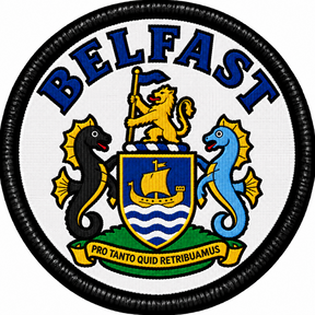 Belfast Coat of Arms 80mm Embroidered Patch