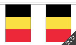 Flagmania Belgium Bunting, 9 metre bunting