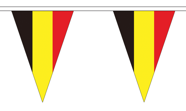 Flagmania Belgium Triangle Bunting 20 metre bunting